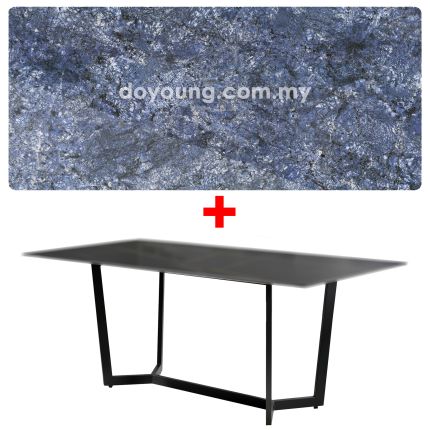 NILSINA V (180x90cm Ceramic, Blue) Dining Table 