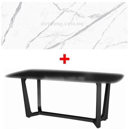 NILSINA II (120x60cm Sintered Stone, White) Coffee Table 