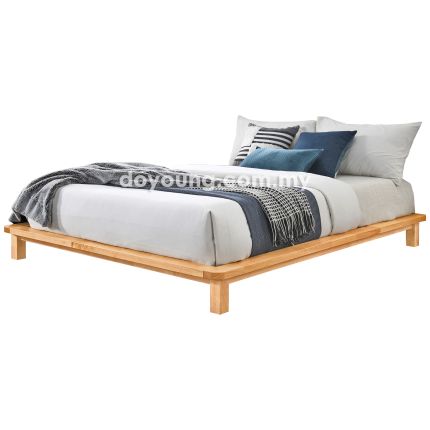 NONIE (Queen/King Rubberwood) Bed Frame