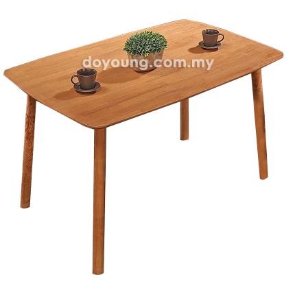 NORDEN (120/150/180cm Rubberwood - Medium Oak) Dining Table