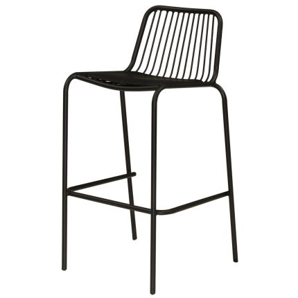 SIBYLLA (SH76cm Black) Bar Chair