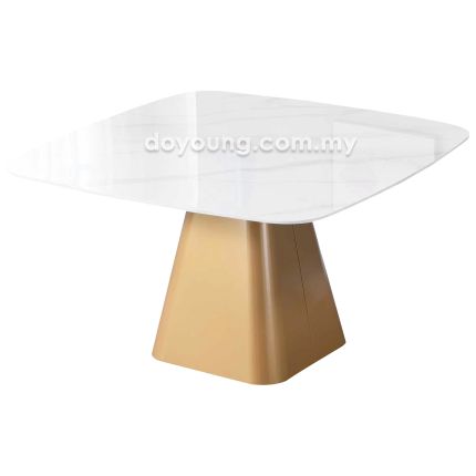 OLUCE (▢130cm Ceramic, Gold) Dining Table