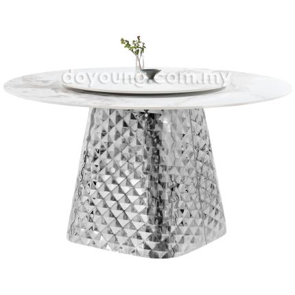 OLUCE ♦  II (Ø135cm Ceramic) Dining Table with Lazy Susan