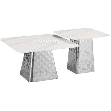OLUCE ♦ (▢80,▢60cm, Set-of-2 Ceramic) Coffee Tables