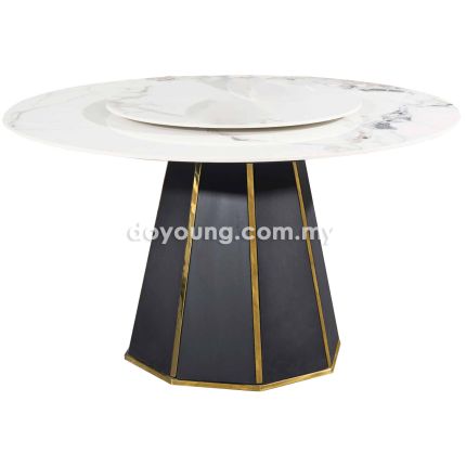 OLUCE X (Ø135cm Ceramic) Dining Table with Lazy Susan