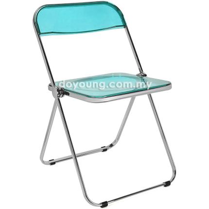 OPHELIA (Acrylic - Teal) Folding Chair