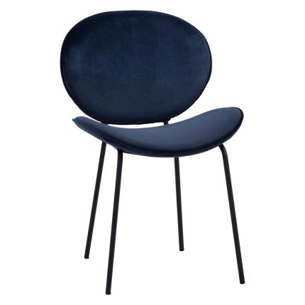 ORMER (54cm Velvet Dark Blue) Side Chair