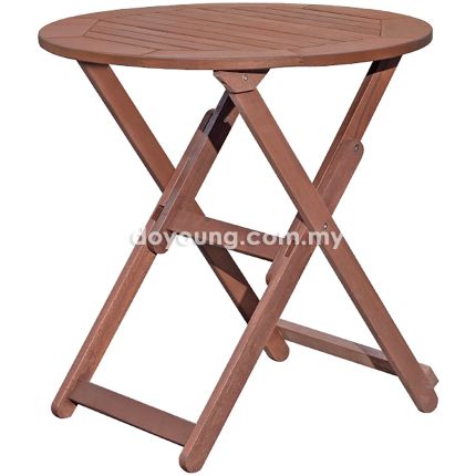 BARTON III (Ø90cm Solid Wood) Foldable Outdoor Table