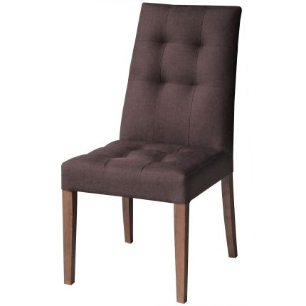 MATHIAS (Fabric - Brown) Side Chair (PG CLEARANCE x1)