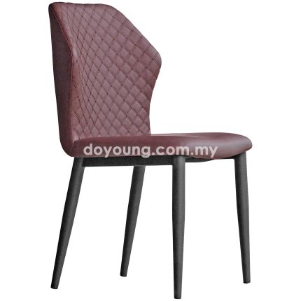 FORA (Leathaire - Burgundy) Side Chair (SA SHOWPIECE x1)