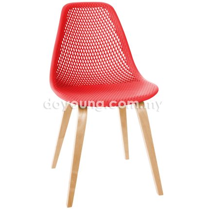 EMS W3 (Perforated - Red) Side Chair (PP)