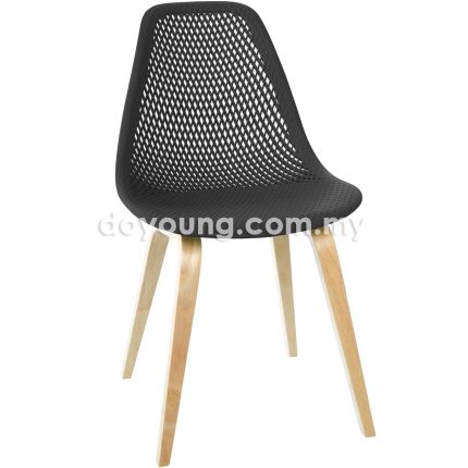 EMS W3 (Perforated - Black) Side Chair (PP)
