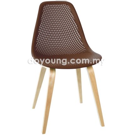 EMS W3 (Perforated - Brown) Side Chair (PP)