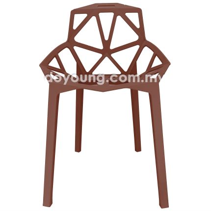 Abstract (PP - Brown) Side Chair