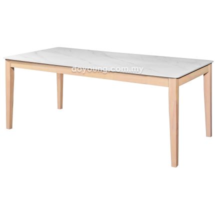 PACO Stone III (180x90cm - Whitewash, White) Dining Table
