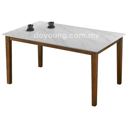 PACO Stone+ (130x70cm Walnut, SNOWY MOUNTAIN) Dining Table