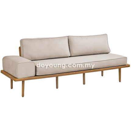 PALCINO (200cm Light Brown, Dark Oak) Sofa