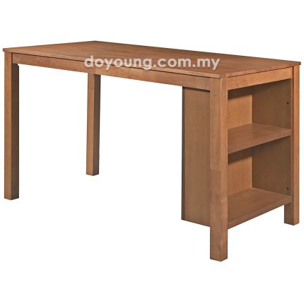 PANCHO (152H90cm - Rubberwood) Counter Table with Side Shelf