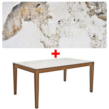 PACO Stone+ (180x90cm Walnut, PANDORA) Dining Table