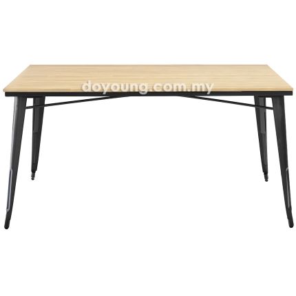 TOLIX+ (120x75cm Rubberwood - WhiteWash) Dining Table (CUSTOM)