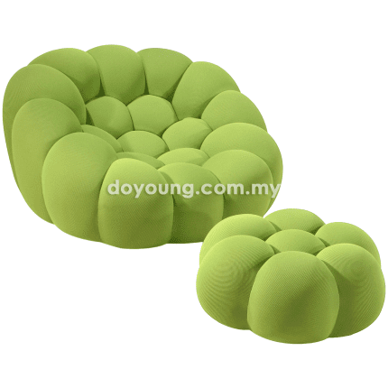 PAVILA II (115H66cm Lime Green) Easy Chair with Pouf