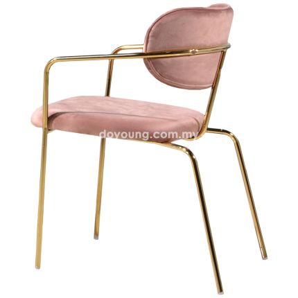 PAVILION (Velvet, Pink) Armchair (replica)