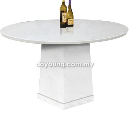 IFORA (Ø120cm Fully Faux Marble) Dining Table 
