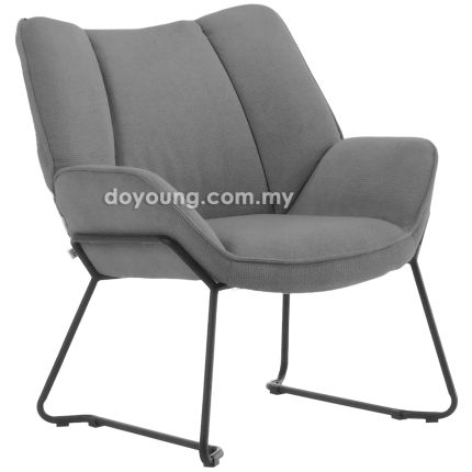 PETAL (70cm Fabric - Dark Grey) Armchair