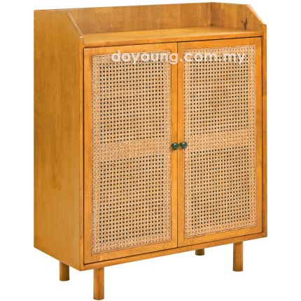 PETRINA (80H102cm Rubberwood - Golden Brown) Shoe Cabinet (CUSTOM)