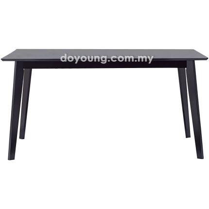 PORTER (150x90cm Rubberwood - Black) Dining Table