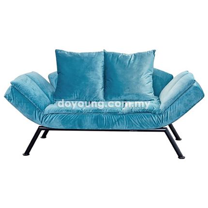 QUIES (68cm Velvet Fabric - Blue) Chaise Longue