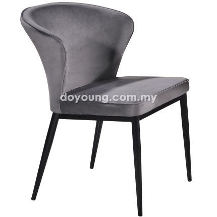 RABBLA (Velvet, Grey) Armchair