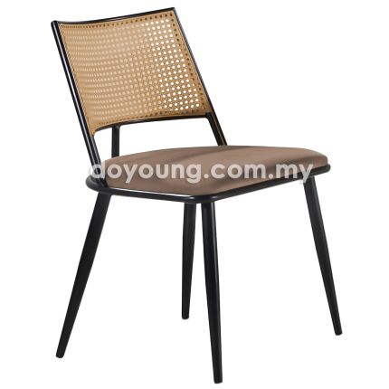 RAISTA (PP Rattan, Velvet - Brown) Side Chair