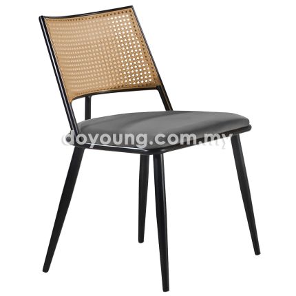 RAISTA (PP Rattan, Velvet - Grey) Side Chair