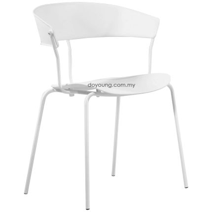 MARTEN (Polypropylene - White) Stackable Armchair