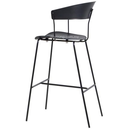 MARTEN (SH75cm Black) Bar Chair