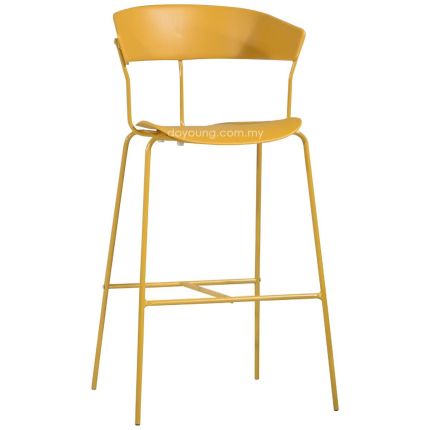 MARTEN (SH75cm Yellow) Bar Chair