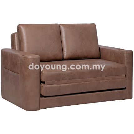 REBECCA II (100cm Super Single - Leathaire) Pull-Out Sofa Bed