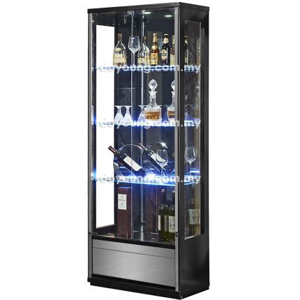 REIKO II (73H190cm Black) Display Cabinet