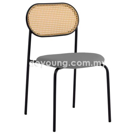 RISKA VI (PP Rattan - Oak, Grey)  Side Chair