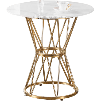 KAMRON (Ø70H71cm Ceramic, Gold) Tea Table (SA LIMITED OFFER x2)