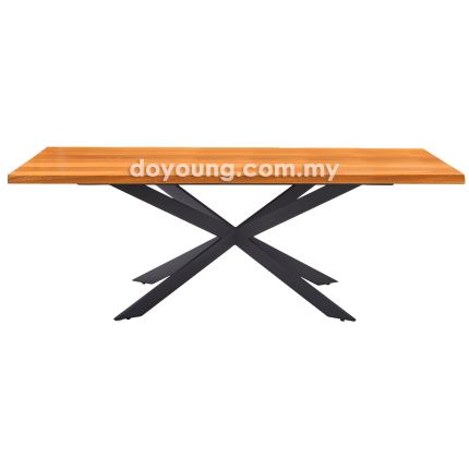 SPYDER+ (180x90cm Semangkok - Golden Brown) Dining Table (CUSTOM)