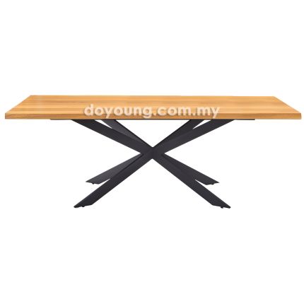 SPYDER+ (180x90cm Semangkok - Rustic Oak) Dining Table (CUSTOM)
