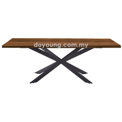 SPYDER+ (210x95cm Semangkok - Walnut) Dining Table (CUSTOM)