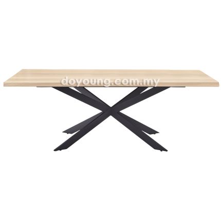 SPYDER+ (210x95cm Semangkok - Whitewash) Dining Table (CUSTOM)