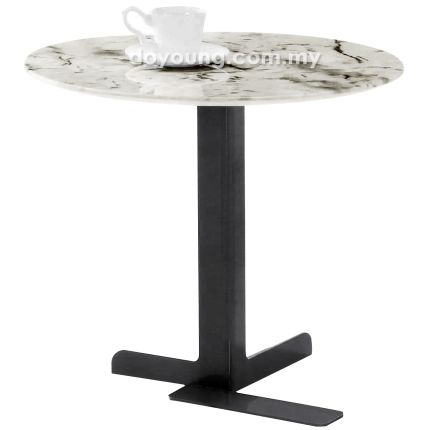 ROSCOE (Ø55H48cm Faux Marble) Side Table