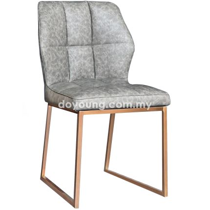 RUMI (Faux Leather - Rose Gold) Side Chair