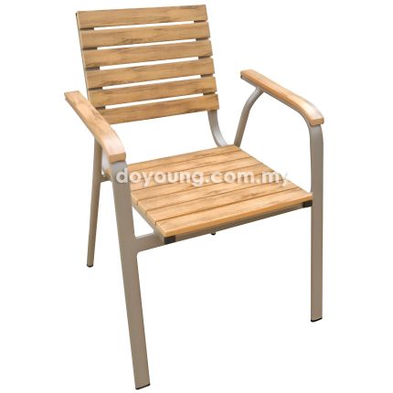 RUTAN II (57cm Plasticwood) Stackable Outdoor Armchair