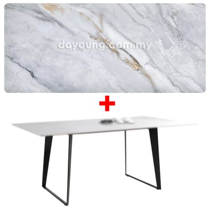 SALENA III (180x90cm Ceramic, Grey) Dining Table 
