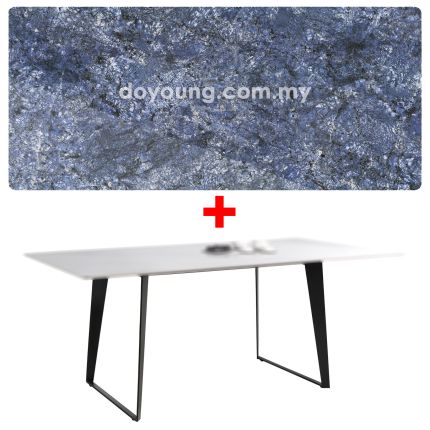 SALENA III (180x90cm Ceramic, Blue) Dining Table 